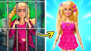 🚨 HELP! Barbie is in Jail! Extreme Doll Makeover with Cool Gadgets