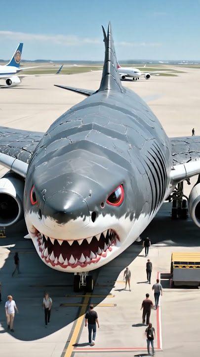 Amazing Shark Plane Concept #aeroplane #airplane #plane #uniqueairplane #aviation #travel