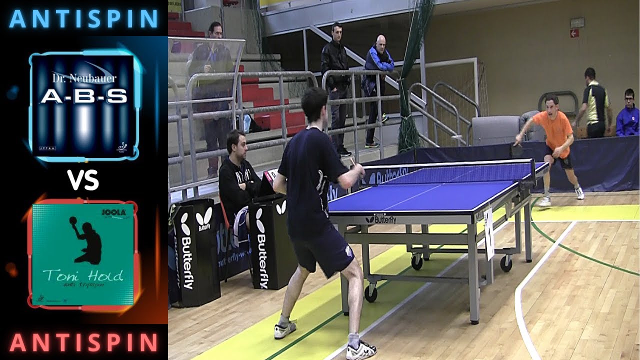 Antispin ATTACK vs Antispin/Long Pimples DEFENSE - highlights