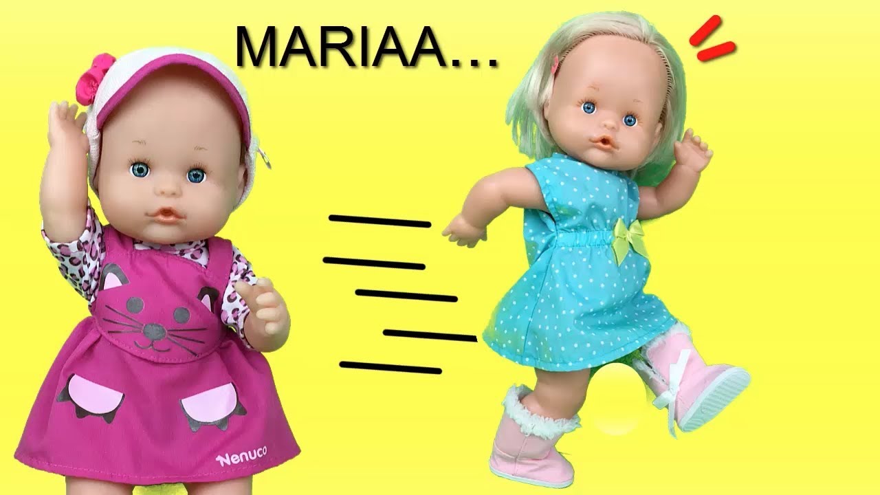 Bebe Nenuco Lola ¿que le pasa a la muñeca Maria? de juguetes en español - YouTube