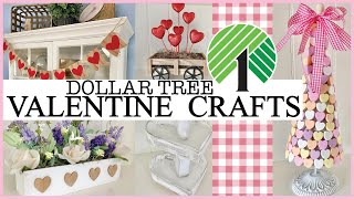EASY (Dollar Tree) Valentine DIY Crafts | Valentines Day Farmhouse Home Decor