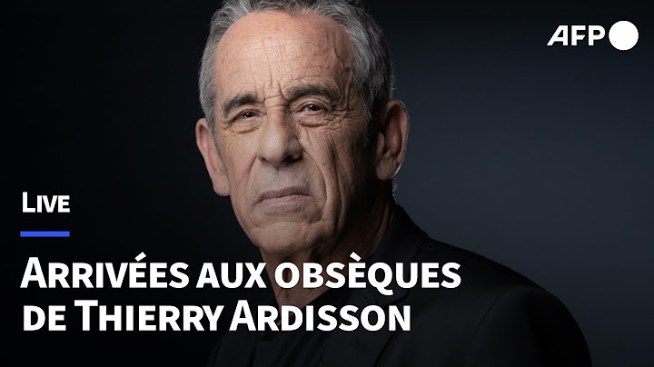 🔴 LIVE - Arrivées aux obsèques de l'animateur Thierry Ardisson