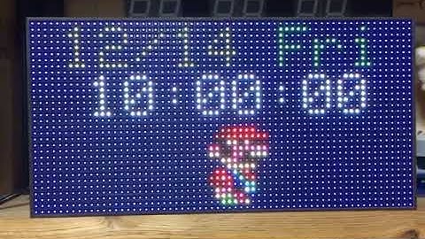 ESP32 LED Matrix Clock