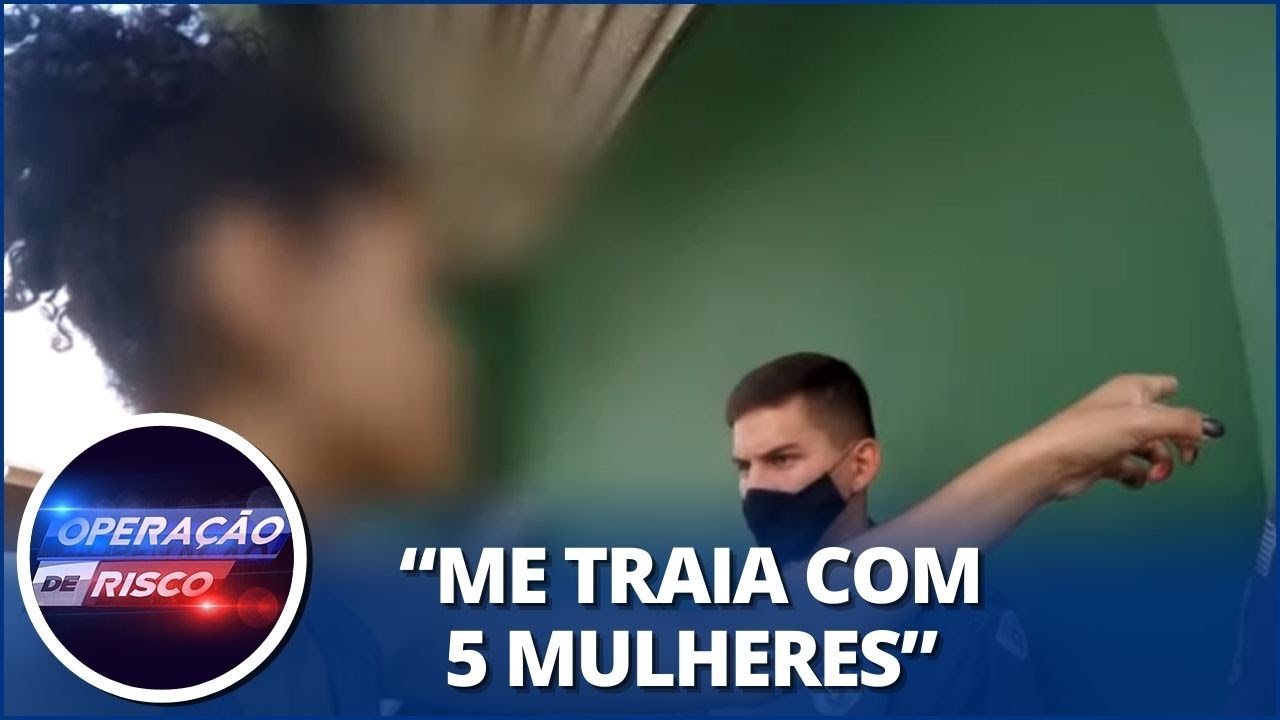 Barraco: mulher se descontrola e a PM tenta apaziguar briga de casal