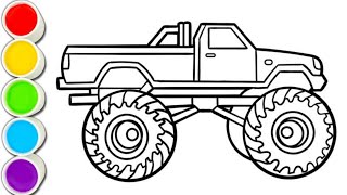 Step-by-Step Monster Truck Drawing for Beginners