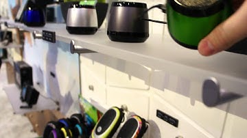 Sharper Image Wireless Bluetooth Speakers at CES 2012