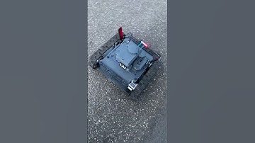 ctrl and range test with #small #tracked #robot