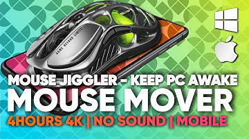 Mouse Jiggler 4 Hours in 4K – Keep Mac, Windows & Linux Awake | Cursor Movement Patterns