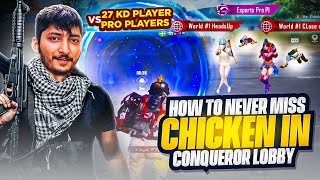 How To Not Miss A Chicken In Rank Push🔥 | Tips & Tricks | Pubg Mobile | How Brand