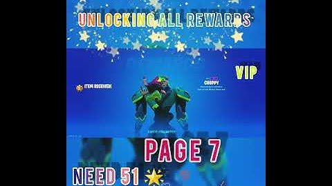PAGE 7 unlocking rewards from battle pass series Ep 7   #fortnite #fortniteclips #fortnitegameplay
