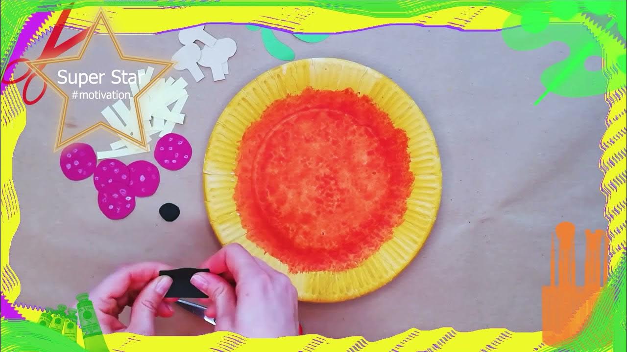 How to Make a Paper Plate Pizza Craft for Kids YouTube