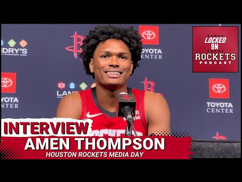Amen Thompson | Houston Rockets Media Day 2023-2024 NBA Season