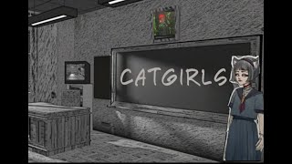 СНОВА В ШКОЛУ - The Elevator Game with Catgirls №5