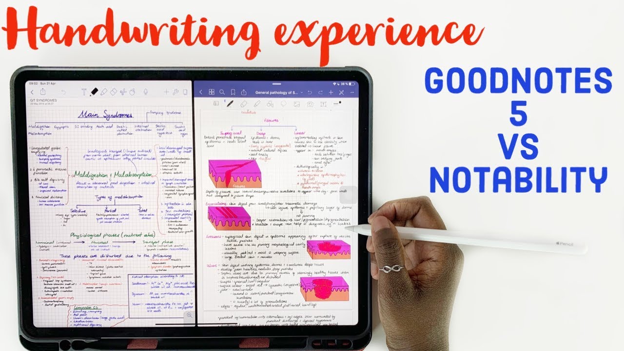 GoodNotes 13 vs Notability: writing study notes