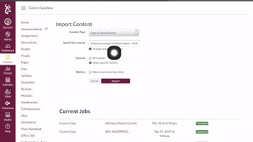Canvas LMS: How to import content from a master course