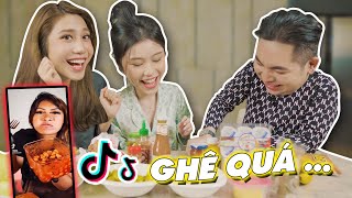 Thử Đồ Ăn Vặt Kì Lạ Hot Trend Triệu View TikTok 🤯 | Quỳnh Thi ,KhanhVan Tran ,Tuan Ngoc Vo |