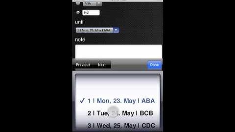 shift calendar 1.4 - edit days and add notes