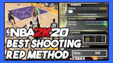 NBA 2K20 BEST SHOOTING BADGE REP METHOD FOR BADGE AND MYPOINTS GLITCH! 40K+ POINTS! DENSKI CERTIFIED