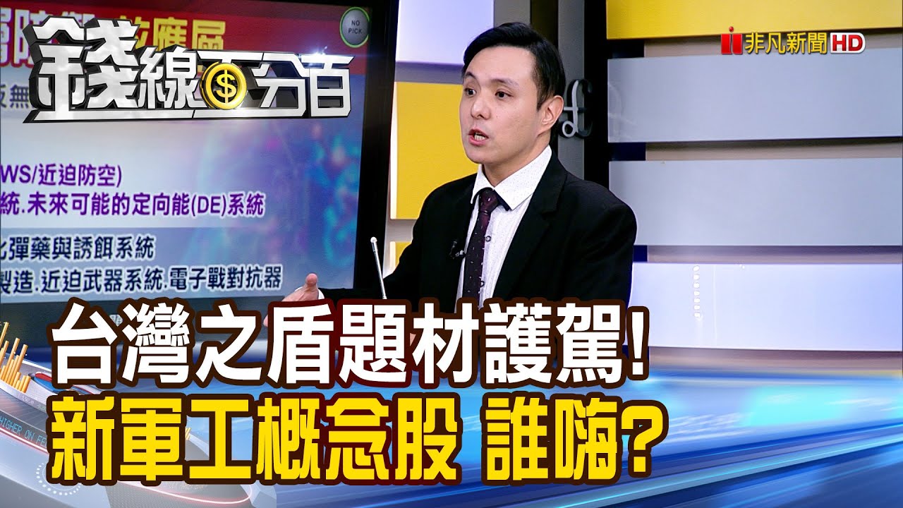 《台灣之盾題材護駕! 新軍工概念股 誰嗨?》【錢線百分百】20251015-10│非凡財經新聞│