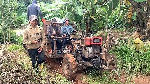 Xe công nông 1 cầu chở gỗ lên dốc cực khỏe P2