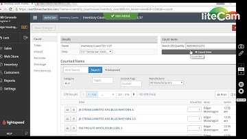 Adding Inventory counts
