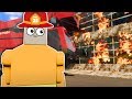 LEGO FIREFIGHTERS FIGHT FIRES! - Brick Rigs Multiplayer Gameplay - Firefighter Rescue Roleplay