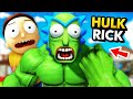Turning RICK Into THE HULK To DESTROY EARTH (Rick and Morty: Virtual Rick-Ality Gameplay)