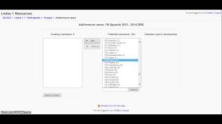 Moodle - How to set up groups manage groups and use groups for grades and participants