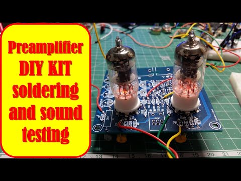 Vacuum tubes preamplifier soldering and testing. #1