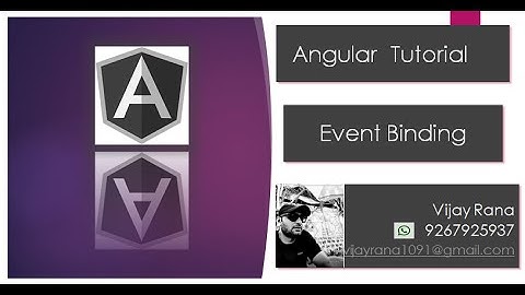 Event Binding | Bindings in Angular | Angular By Vijay Rana | By Vijay Rana | By Vijay