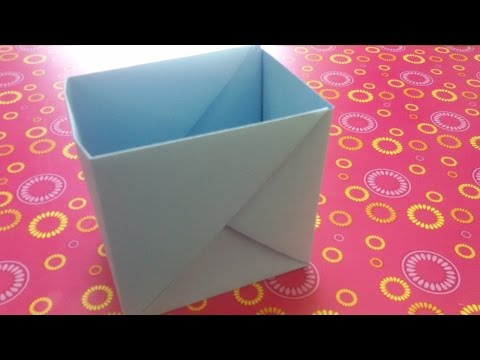 فيديو: كيفية صنع صندوق لملف