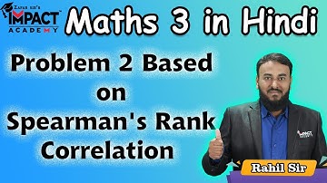 Problem 2 Based on Spearman
