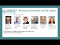 Research innovation and ke culture webinar recording