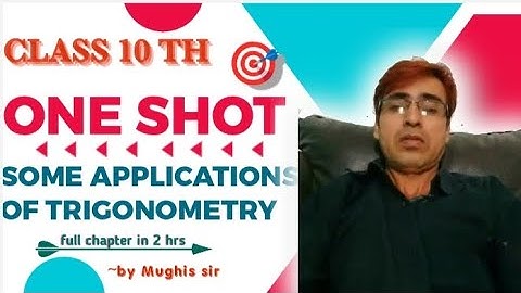 HEIGHT AND DISTANCE in One Shot FULL CHAPTER EXPLANATION (Concept + PYQs) || Class 10th Boards