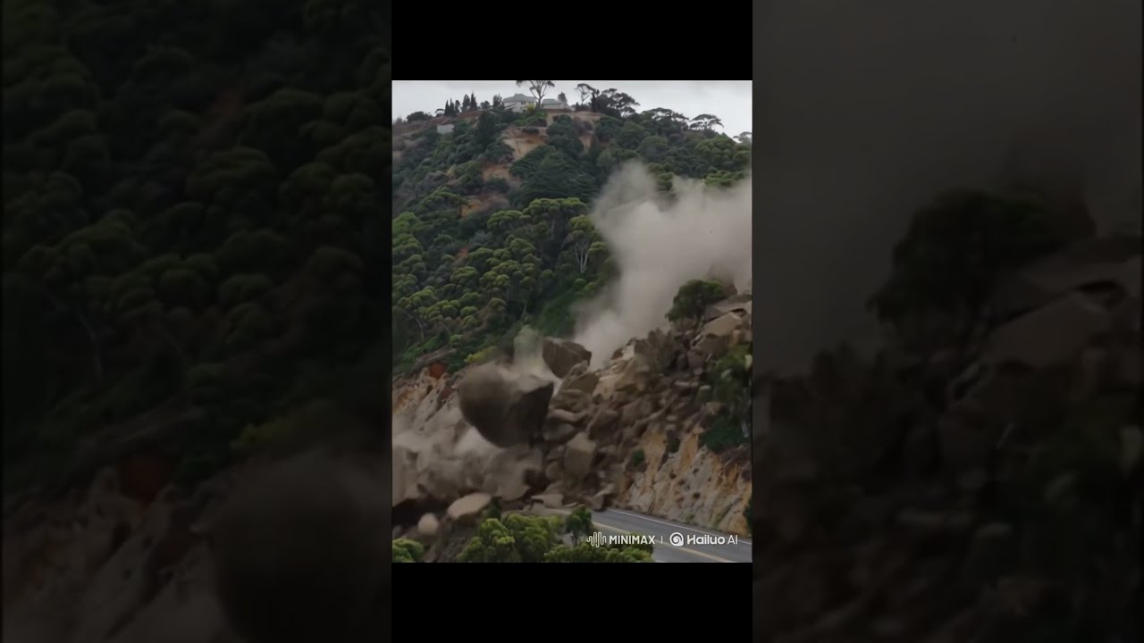 🗿🪨Massive Landslide Caught on Camera – You NEED to See This Chaos! 