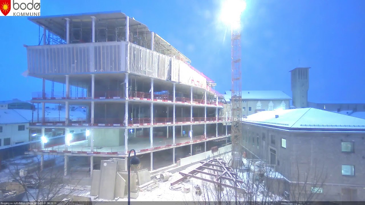 Timelapse Bodø rådhus - YouTube