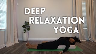 Deep Relaxation Restorative Yoga | Calming Restorative Yoga | Beginner Friendly 20 Min Class