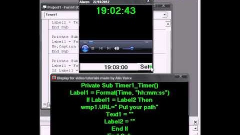 VB6 tutorial about alarm clock