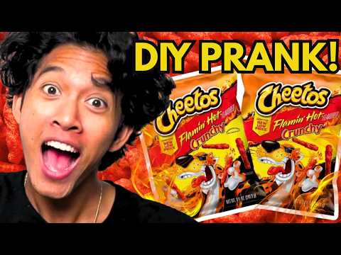 Pranking Them With This DIY Hot Cheetos Puff!!