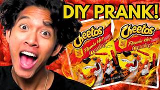 Pranking Them With This DIY Hot Cheetos Puff!!