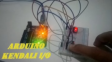 Rangkaian Arduino - Kendali I/O (Push Button, LED, & Buzzer)