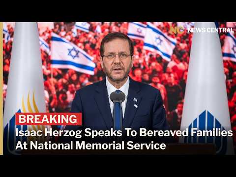 Israeli President Isaac Herzog Speaks To Bereaved Families At National Memorial Service | AC1F