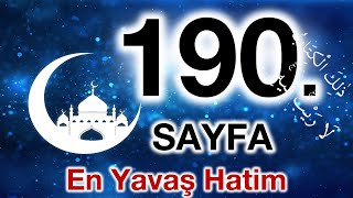 Kuran 190. sayfa / Tevbe Suresi 5. sayfa / yavaş okuyuş 10. cüz 190. sayfa / ok takipli 190. sayfa