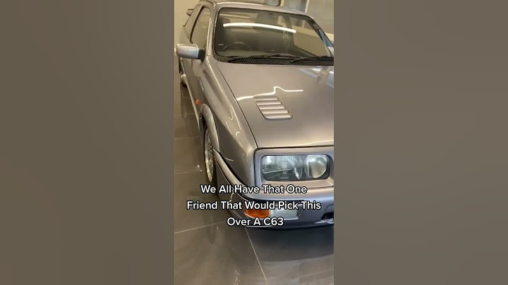 We All Have That One Friend That Would Pick A Ford Sierra Cosworth Over A Mercedes Benz C63 #obiwan