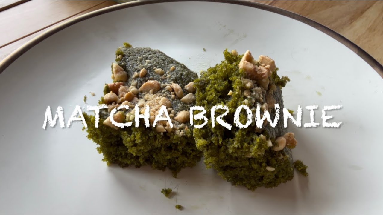 MATCHA BROWNIE | บราวนี่ชาเขียว มัทฉะบราวนี่