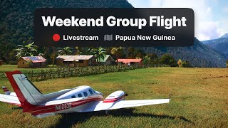 ⛰️ Group Flight in Papua New Guinea / Turbine Duke / Microsoft Flight Simulator