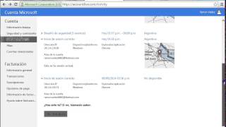 Ver la actividad reciente de Hotmail y Outlook.com