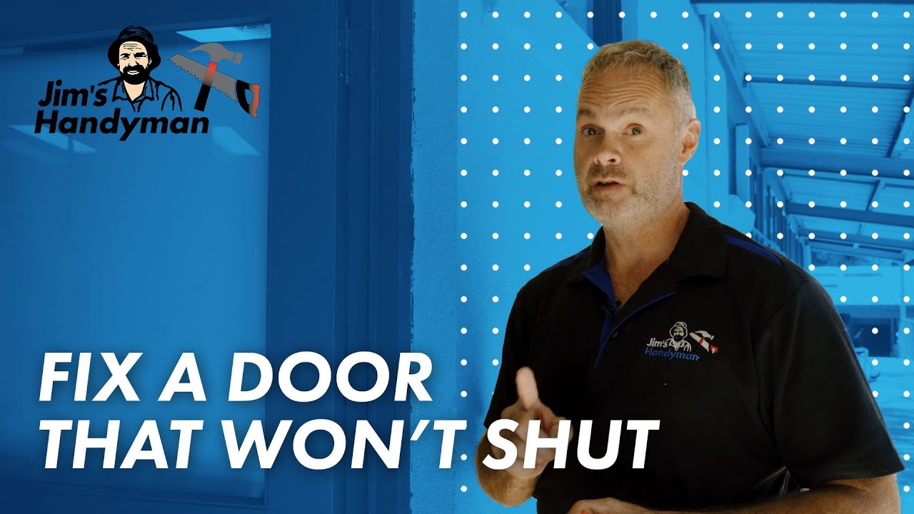 How to fix a door that won't lock properly? with Tim from Jim's Handyman - www.jims.net - 131 546