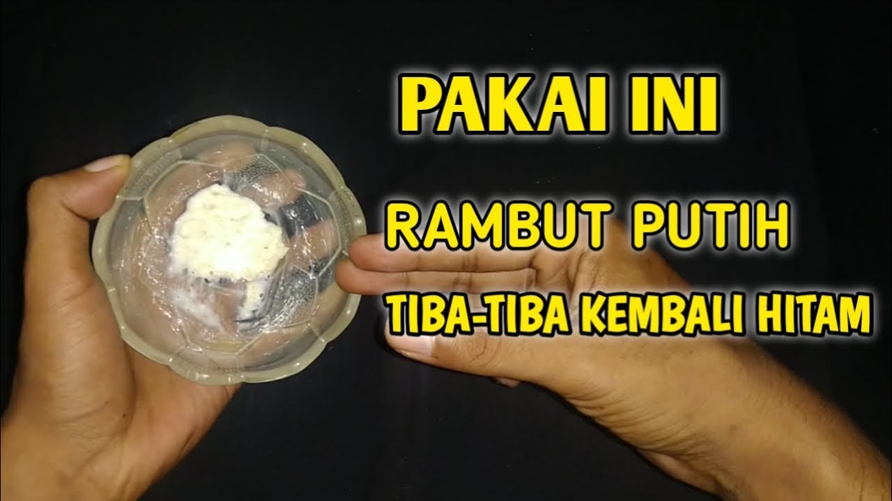 Shampo Alami  Cara Menghitamkan Rambut  Putih Uban Dengan 