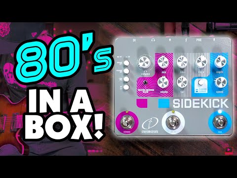 Crazy Tube Circuits SIDEKICK - Reverb+Delay+Modulation pedal - demo by RJ Ronquillo